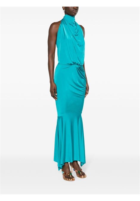 Abito da sera con drappeggio in blu - donna ALEXANDRE VAUTHIER | 241DR2054ZNTHBL